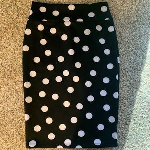 Polka Dot Pencil Skirt